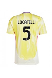 Juventus Manuel Locatelli #5 Voetbaltruitje Uit tenue 2024-25 Korte Mouw